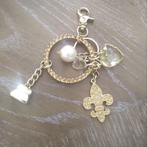 Large "Kathy" Gold Purse Keychain
